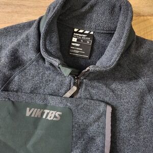 Viktos Gunfighter Tactical Sweater Jacket Men's XL Dark Teal 1/2 Zip